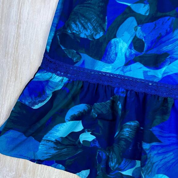 NWT Sophia Jeans by Sophia Vergara Shoulder Bustier Floral Midi Dress Medium - Picture 6 of 16